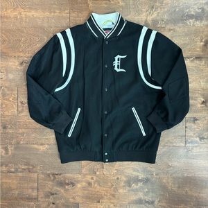Crooks & Castles “ Heavyweights” Varsity Jacket Wool Blend 2XL Black White